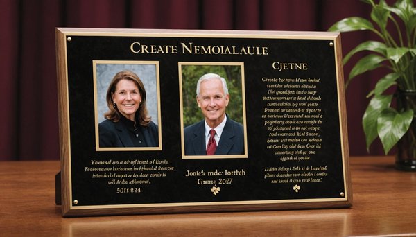 Créez une plaque funéraire unique et résistante pour honorer vos proches